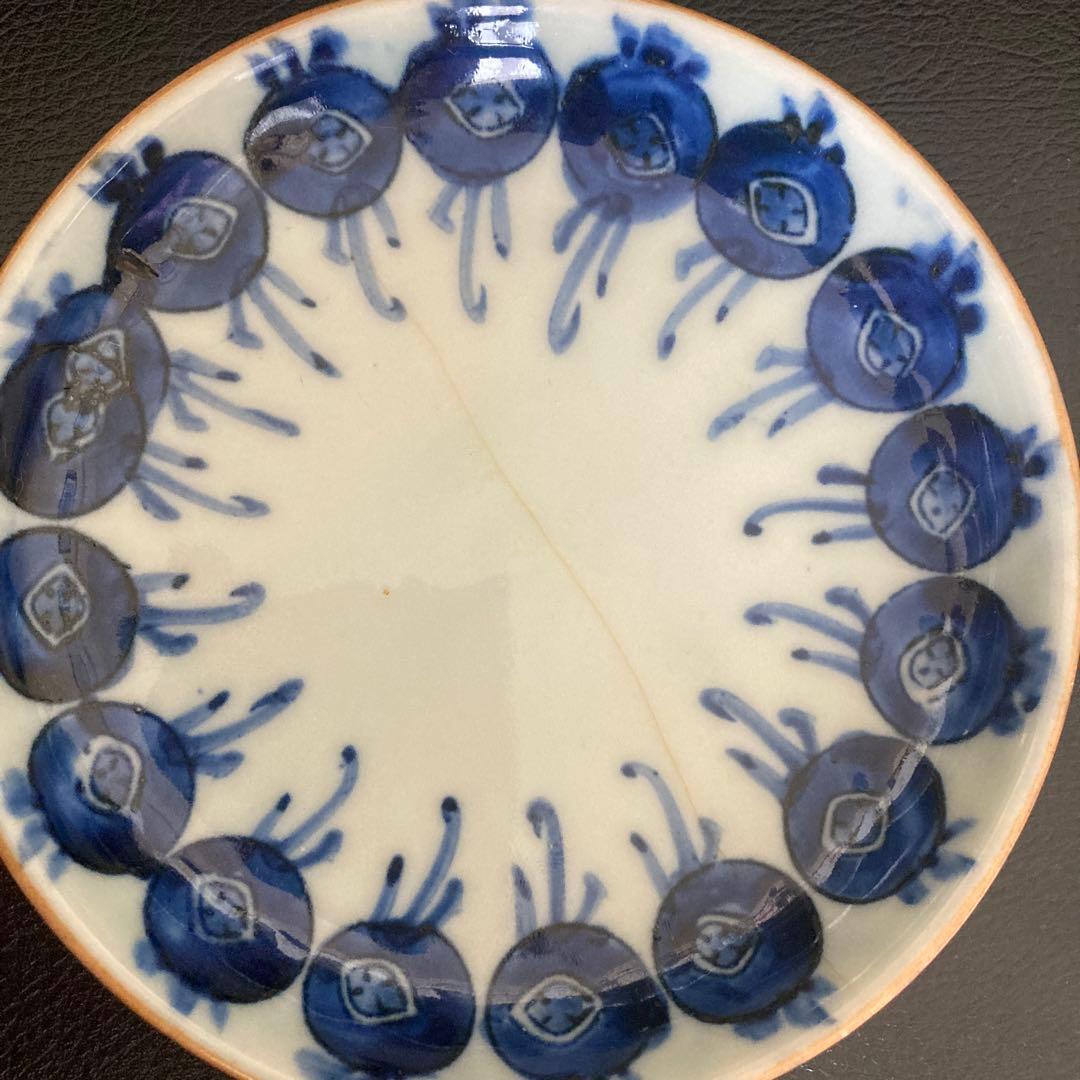 中国　清朝期　道光庚子年製　小皿4点