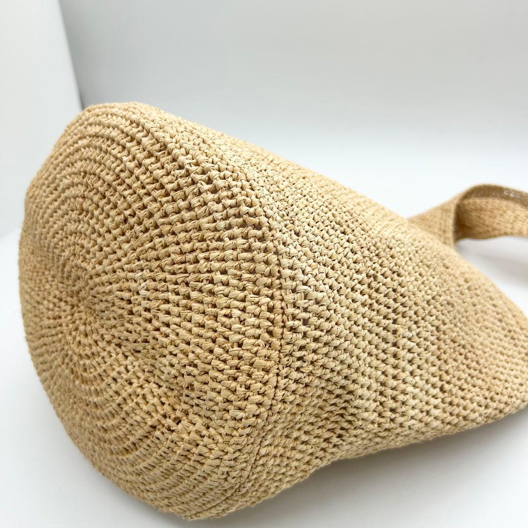 未使用級　ヘレンカミンスキー　ワンショルダーバッグ　カゴ　ラフィア　A4　肩掛け