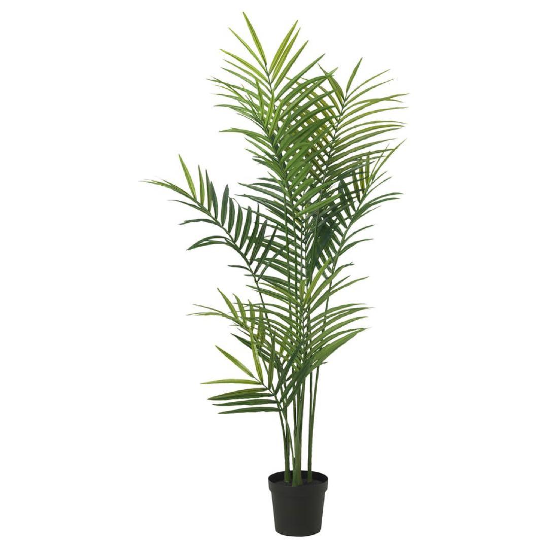 送料込み　IKEA フェイカ　フェイクグリーン　鉢付き　人工観葉植物　アレカヤシ