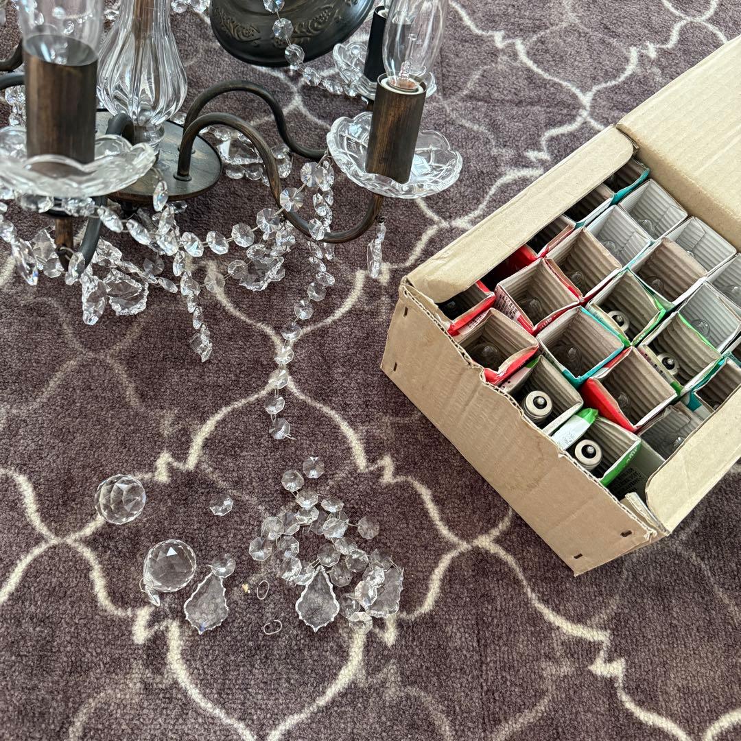 ペンちゃん　2台セット　スワロフスキー クリスタル シャンデリア