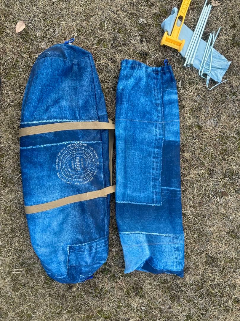 コールマン　XPヘキサタープMDX インディゴ デニム柄