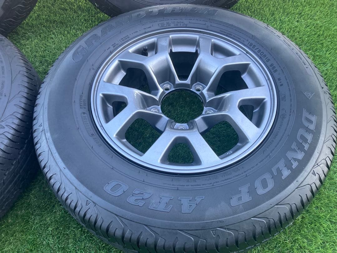 ジムニーシエラJB74 純正タイヤホイール4本 走行6000km引取OKナット付