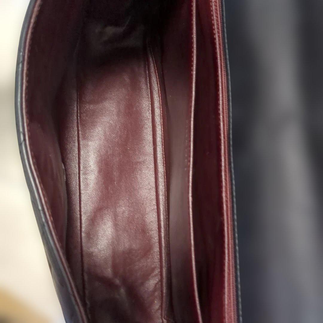 シャネル デカマトラッセ シングルフラップ ダブルチェーン ショルダーバッグ