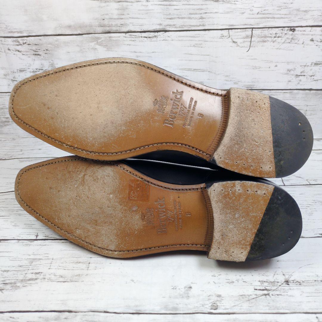 み*よ様 【Berwick1707】バーウィック5471 ブラック レザー 革靴