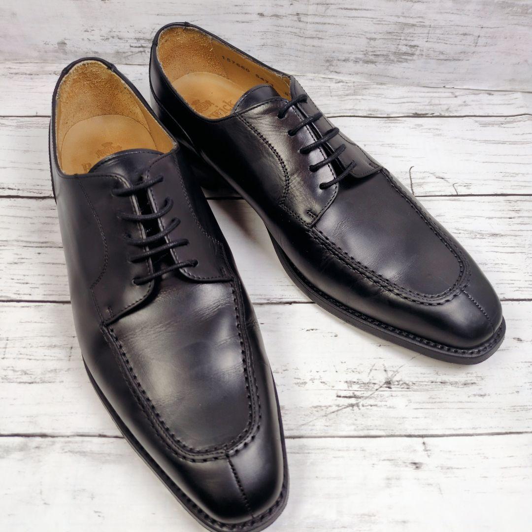 み*よ様 【Berwick1707】バーウィック5471 ブラック レザー 革靴