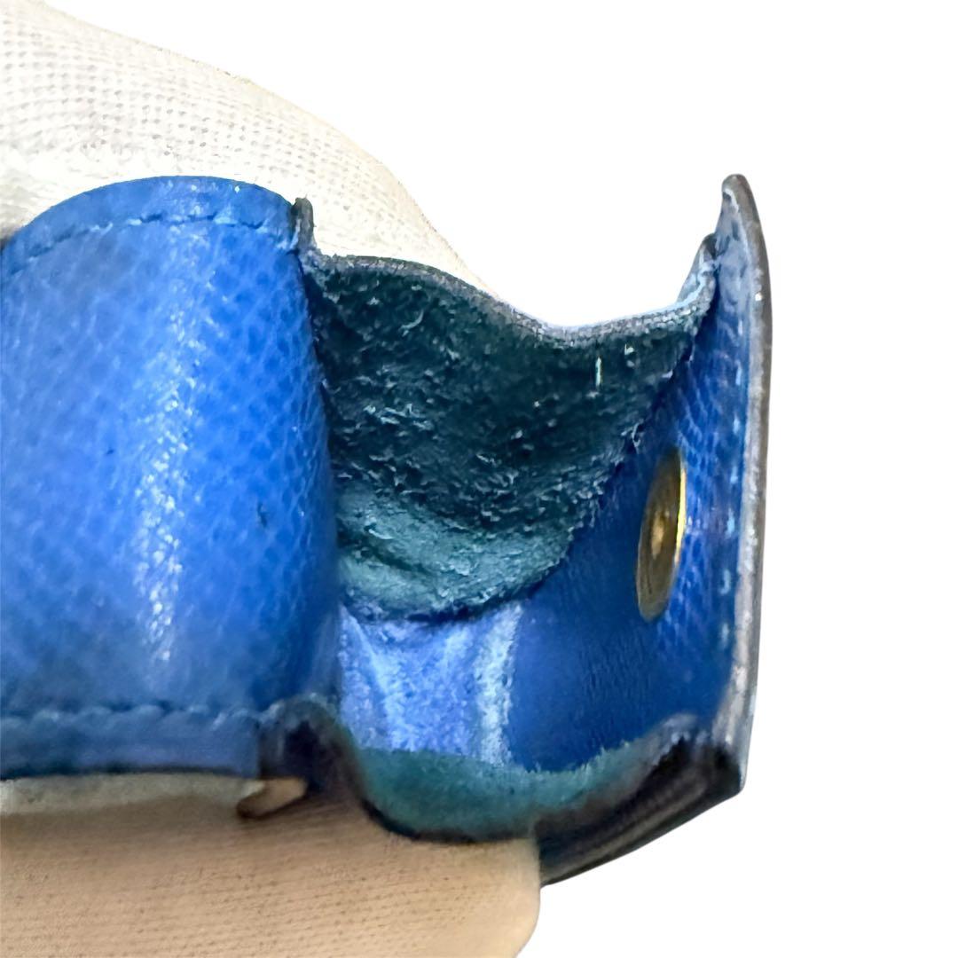 【良品】HERMES エルメス 小物入れ セリエ ヴォーエプソン ブルー