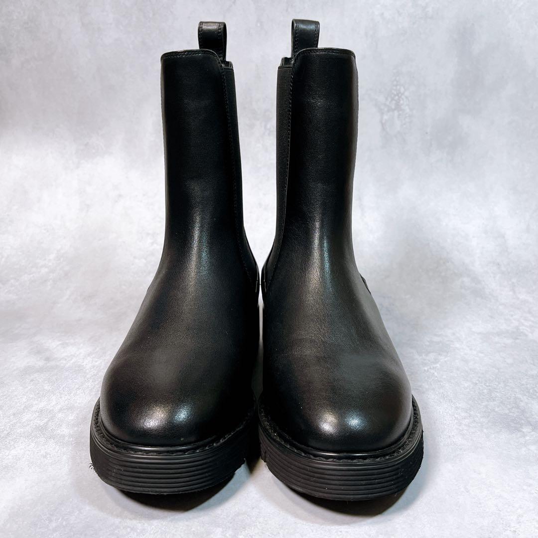 ☆ほぼ新品☆【スローブイエナ】サイドゴアブーツ (37) 本革 トラックソール