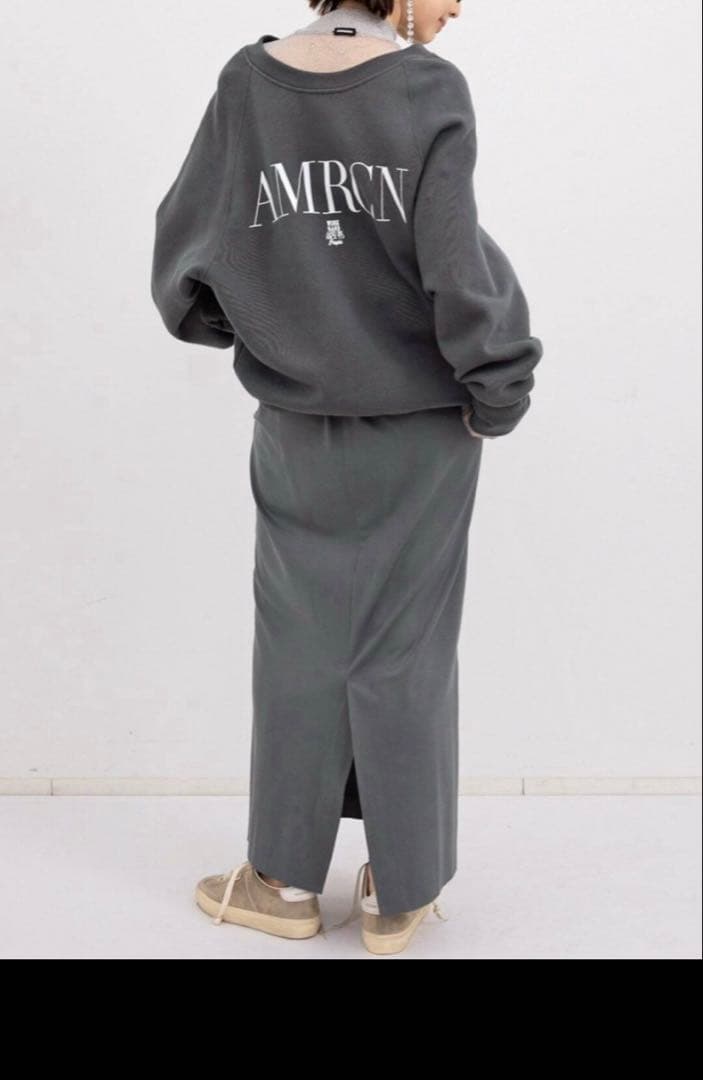 AMERICANA/アメリカーナ】 CREW NECK SWEAT