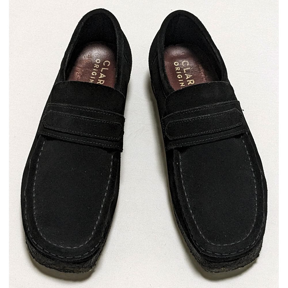 Clarks ワラビーローファー UK7.5 美品 定26,400円 スウェード