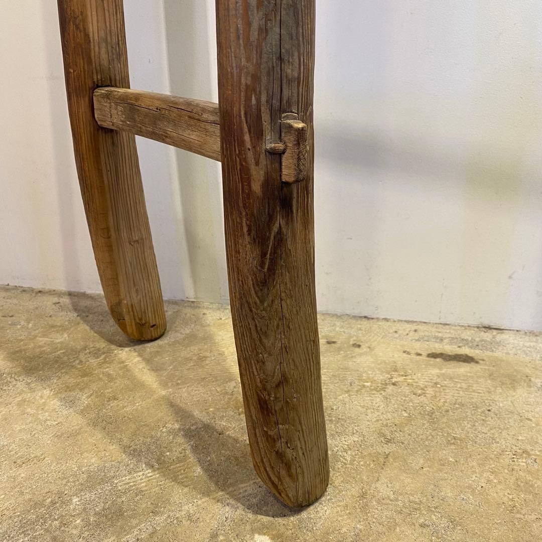 古い木製の梯子 ディスプレイ アンティーク