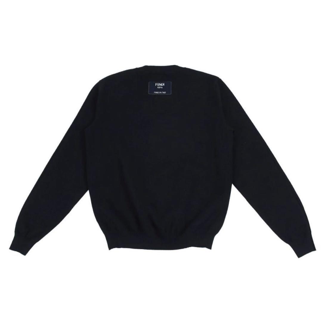 FENDI フェンディ　ニット　ロゴ　ブラック　黒　セーター