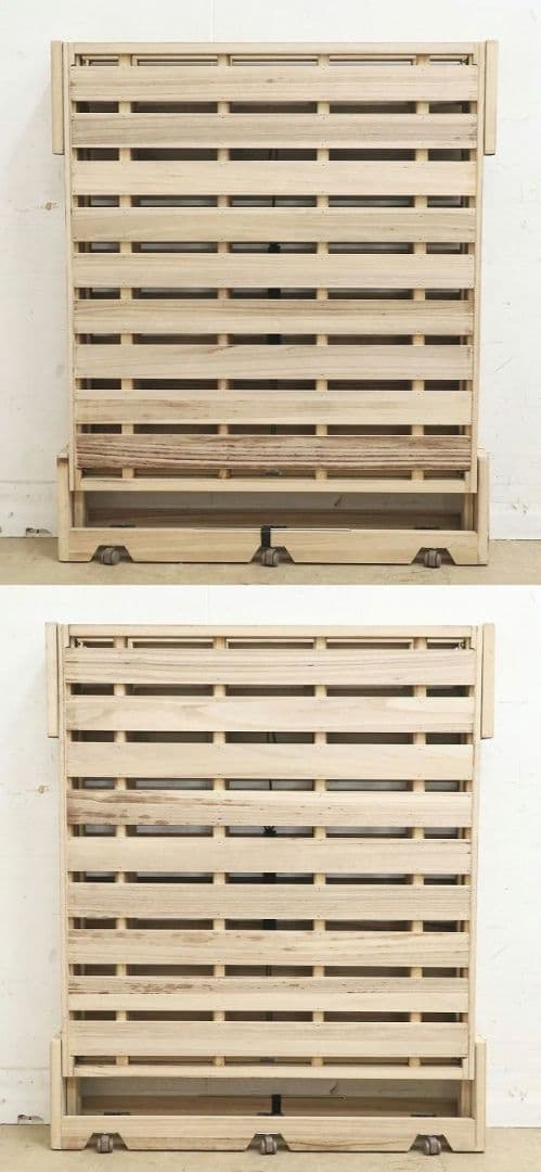 【桐らくねプレミアム】折り畳みベッド・総桐・シングルサイズ・日本製・折りたたみ