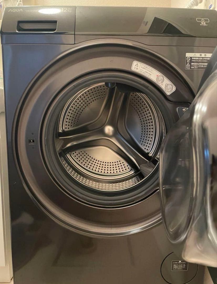 あ*き様 【美品急出品】アクア洗濯乾燥機 AQW-DX12P(K)洗濯12kg/