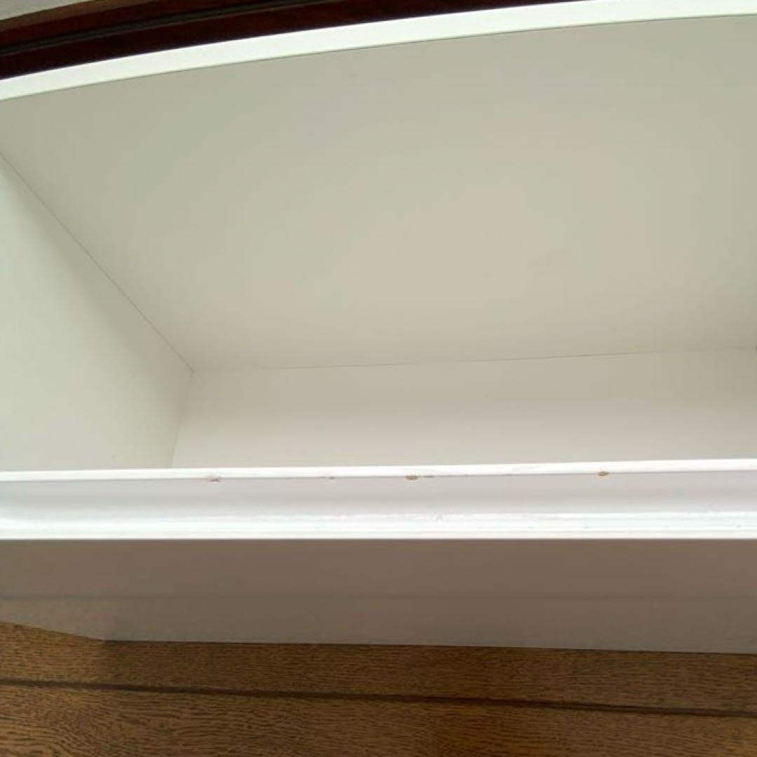 ホワイトチェスト 4段 引き出し付き　 薄型ホワイトサニタリーストッカー