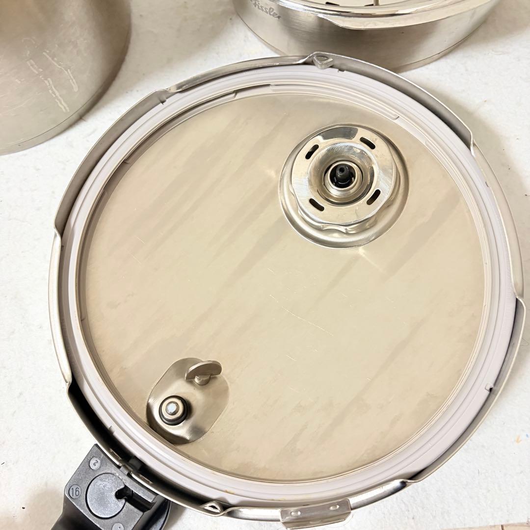 Fissler圧力鍋4.5L＋2.5Lセット コンフォート ステンレス