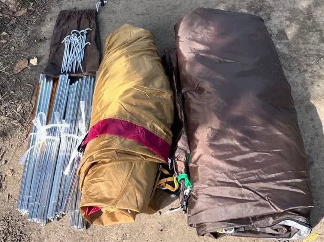 【3点】 peak アメニティドームM フロアマット　フロアシート付き