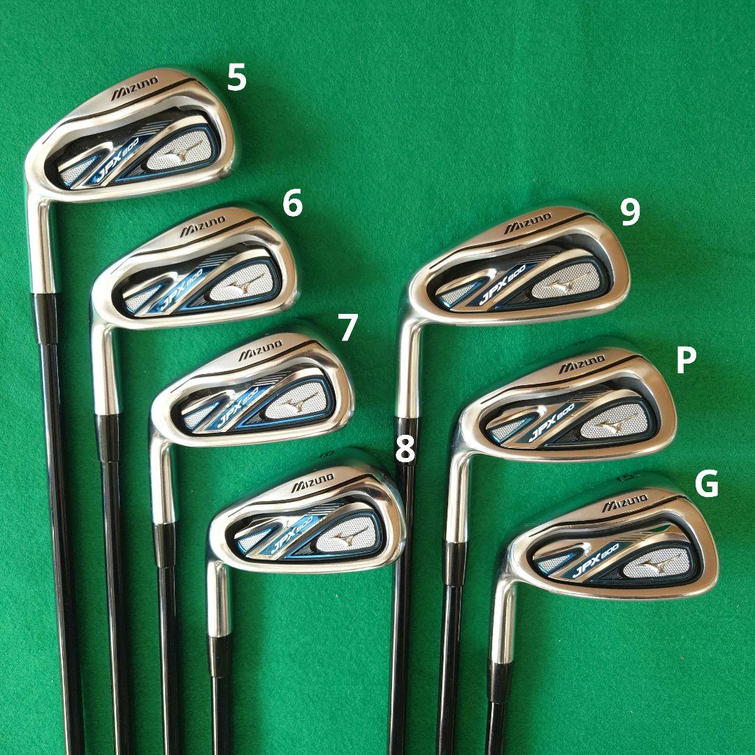 (レフティ) ミズノJPX800 アイアンセット 7本 FLEX R