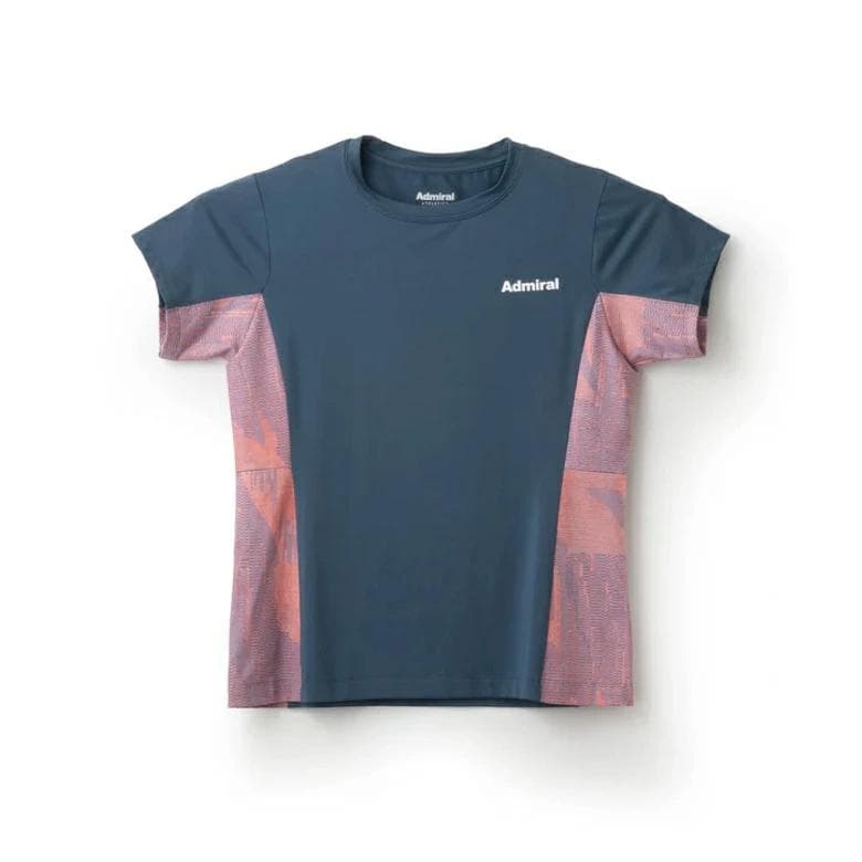 アドミラル サイドフレアヘムグラフィックTEE (ATLA503) ネイビー