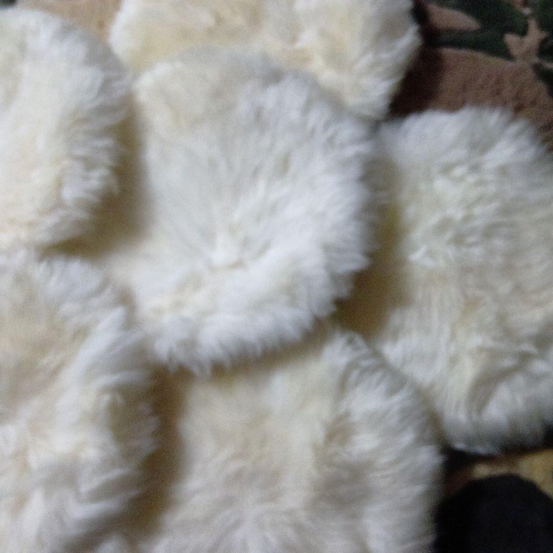 こうちゃん　6枚セット　ムートンクッション　円形　裏地付き