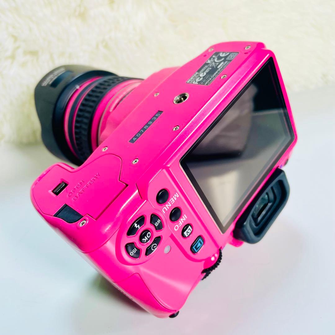 超美品　PENTAX K-r レンズキット　特注カラー　ピンク　グリーン