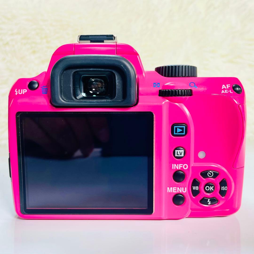 超美品　PENTAX K-r レンズキット　特注カラー　ピンク　グリーン