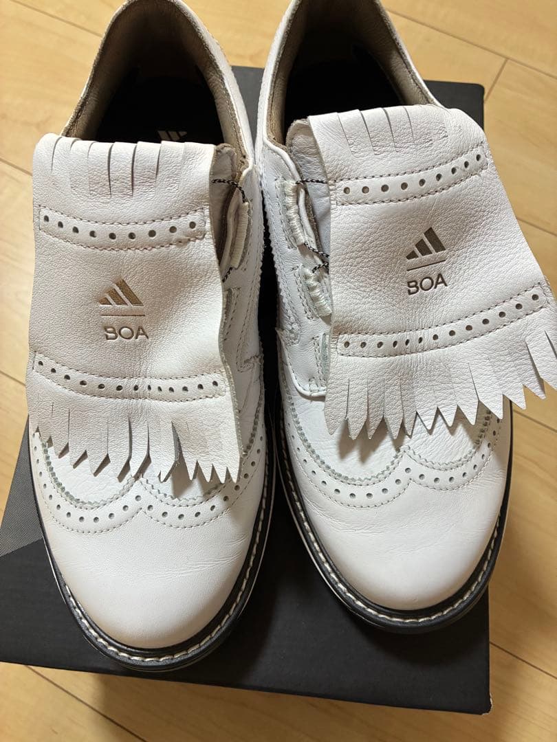 adidas BOA ゴルフシューズ ホワイト　24.5