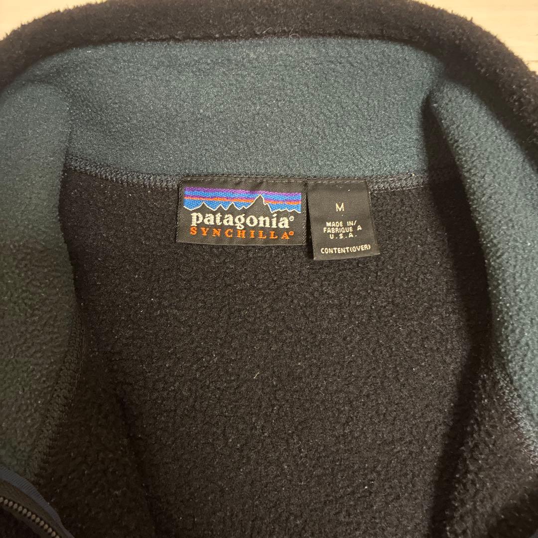 90s patagonia USA フリースベスト　シンチラ M