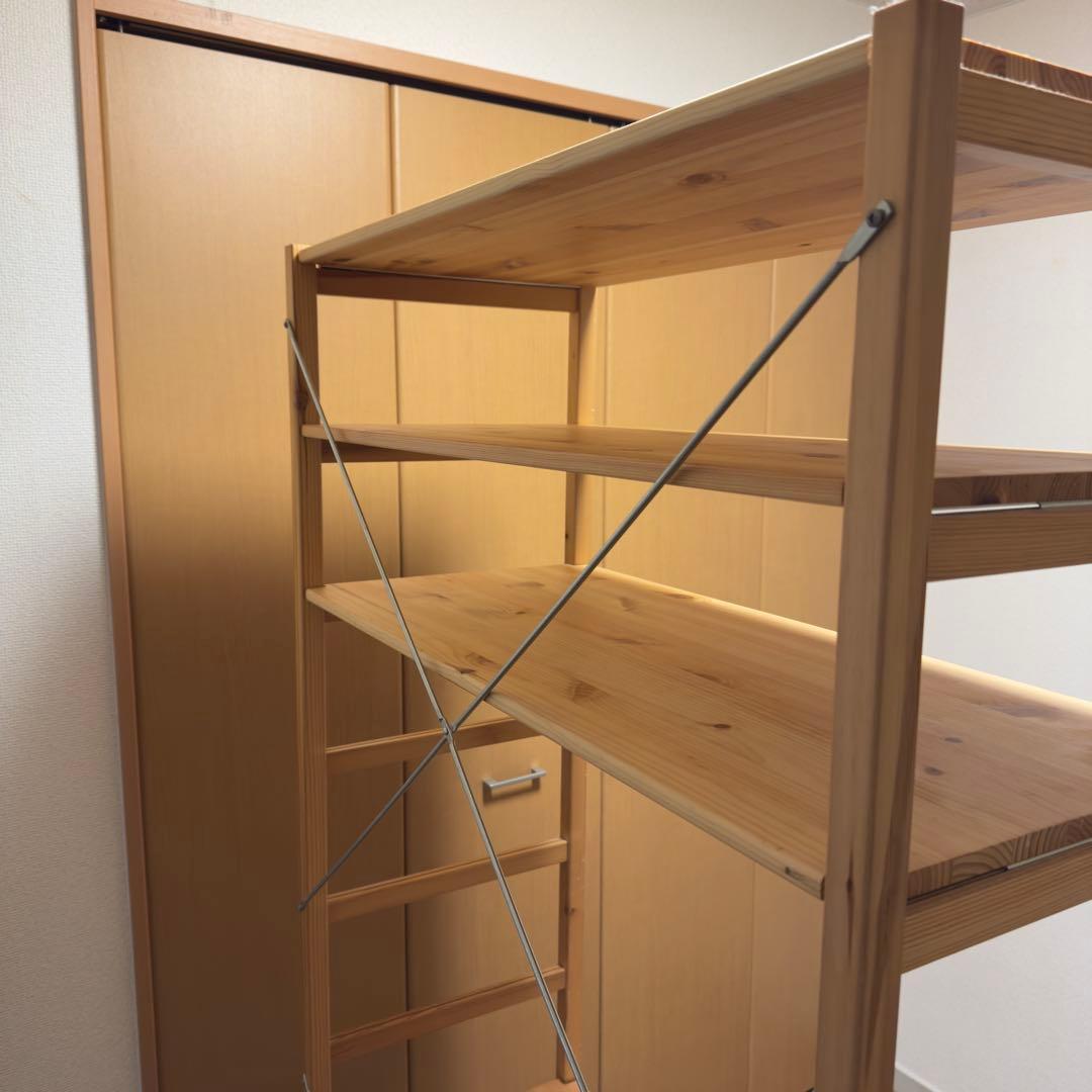 無印良品パイン材ユニットシェルフ大