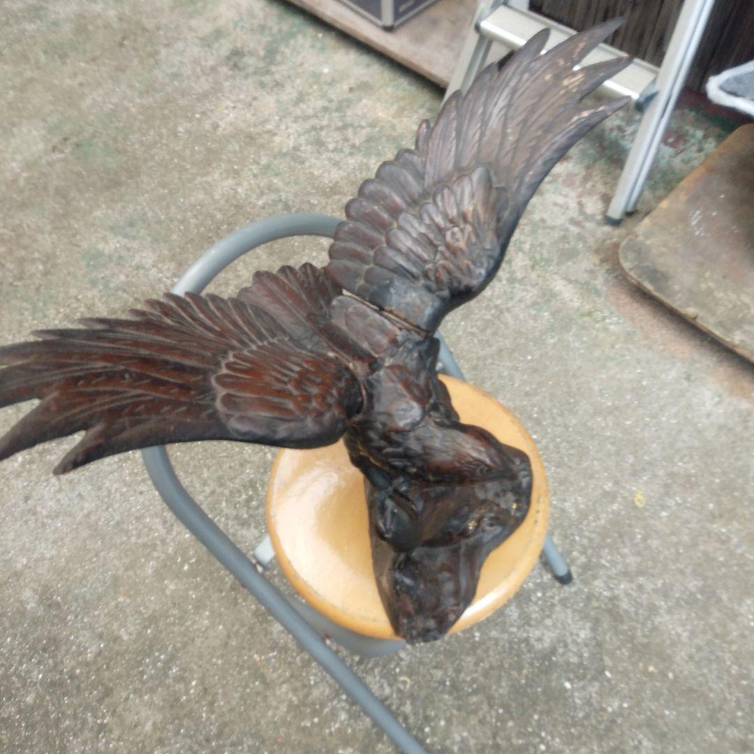 ブロンズ 鷲の彫刻 約30cm アートオブジェ