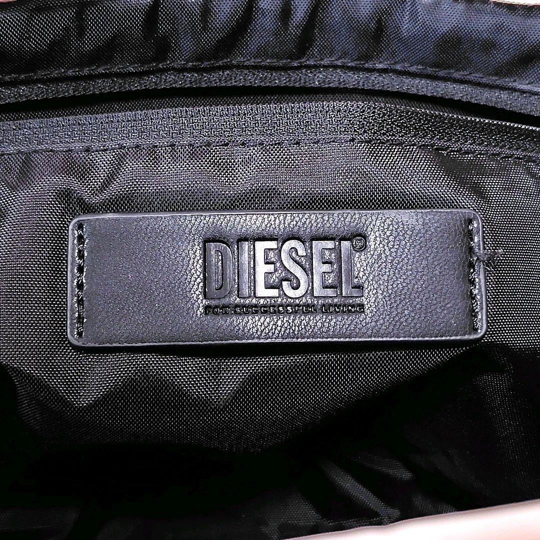美品✨　ディーゼル　ショルダーバッグ　ピンク　ナイロン　ビッグロゴ　2way
