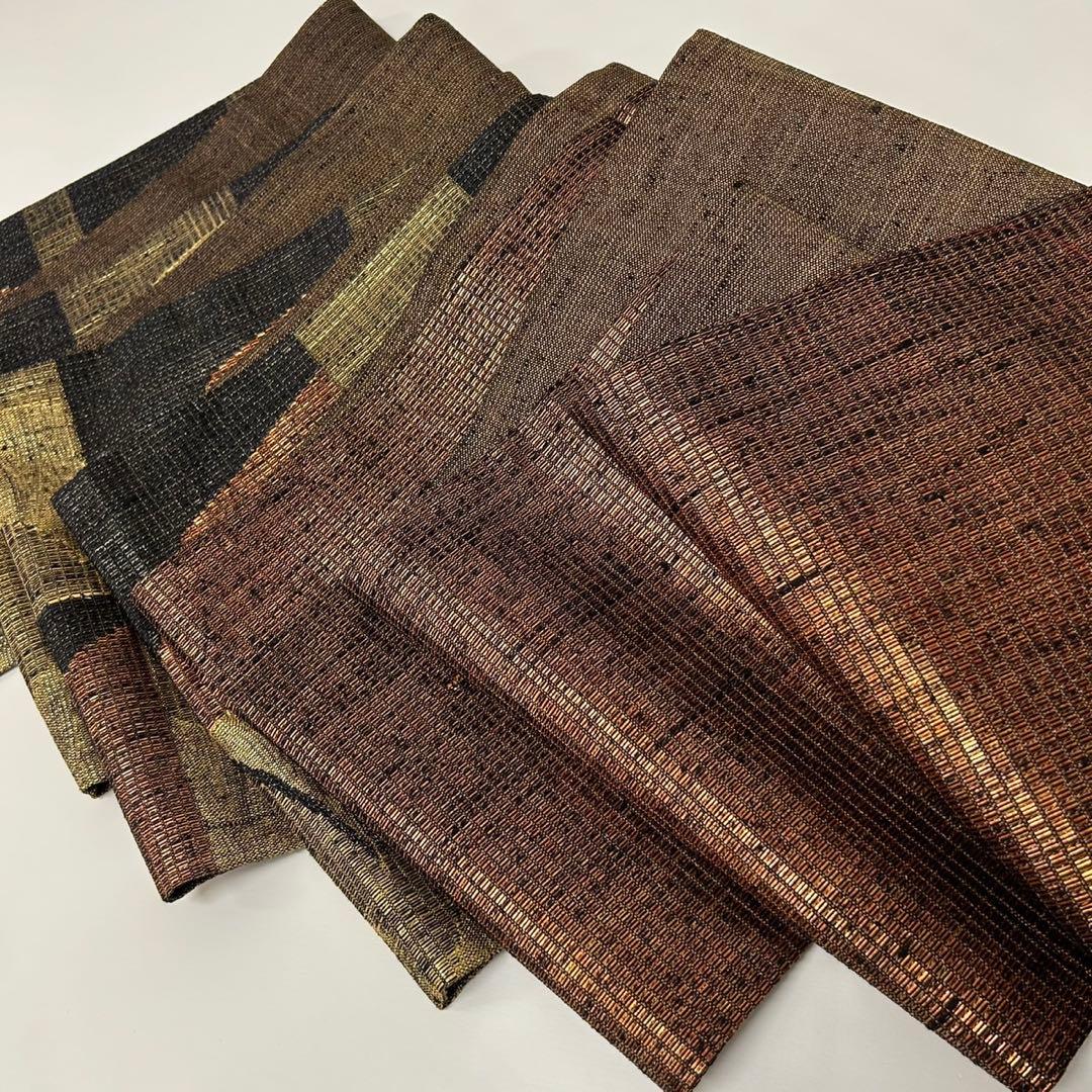 CH08様　AO-4269 袋帯 金彩 市松 ますいわ屋 モダンな加工