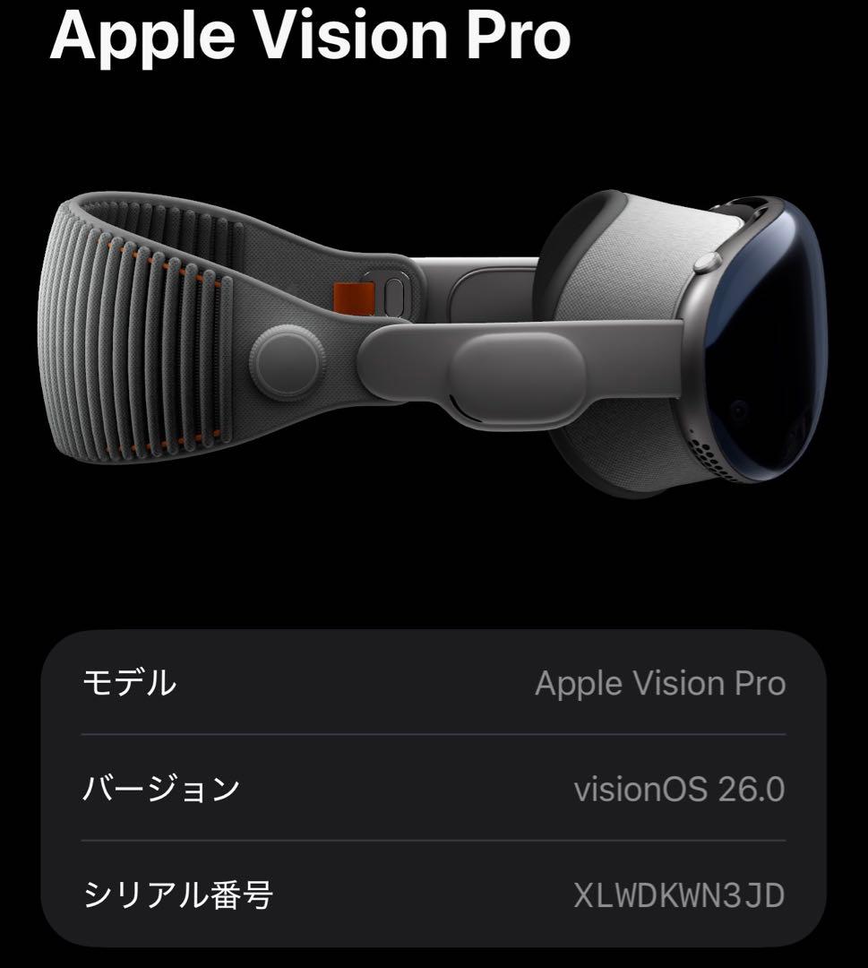 Apple Vision Pro 1TB MQLA3J/A ヘッドセット 中古