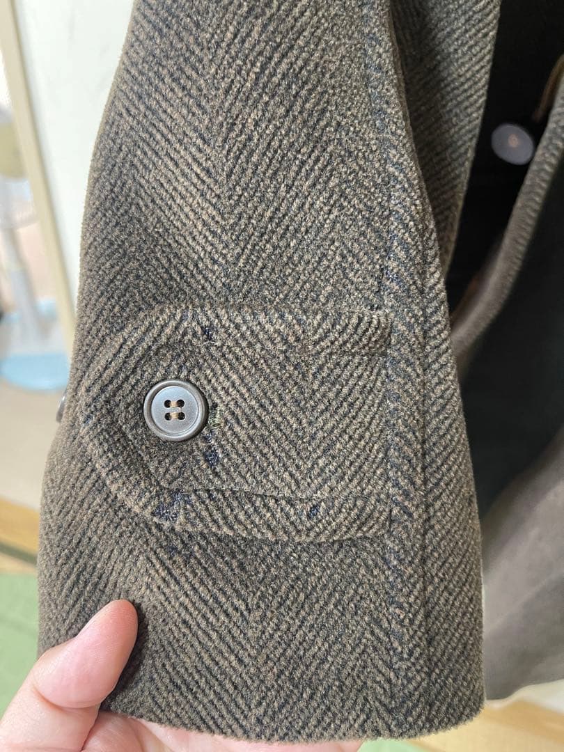 グローバーオール ダッフルコート ヘリンボーン