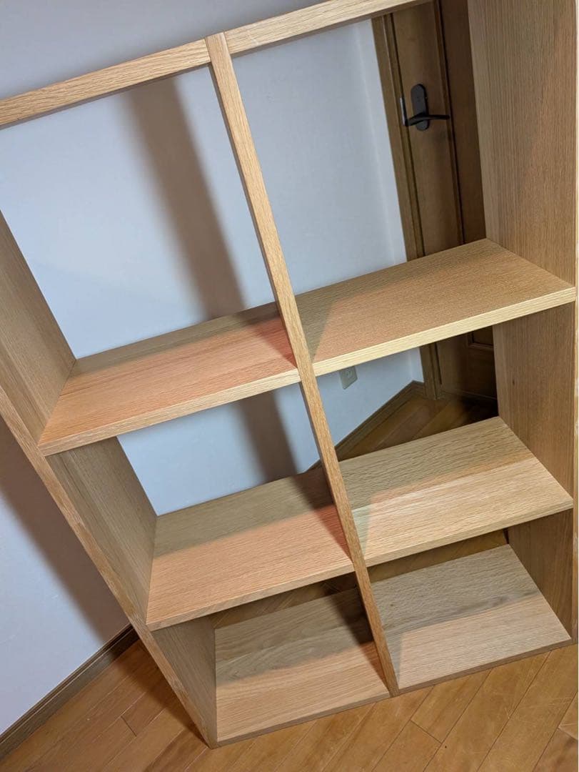 ■送料込■無印良品 スタッキングシェルフ 3×2 木製家具棚MUJI収納オーク材