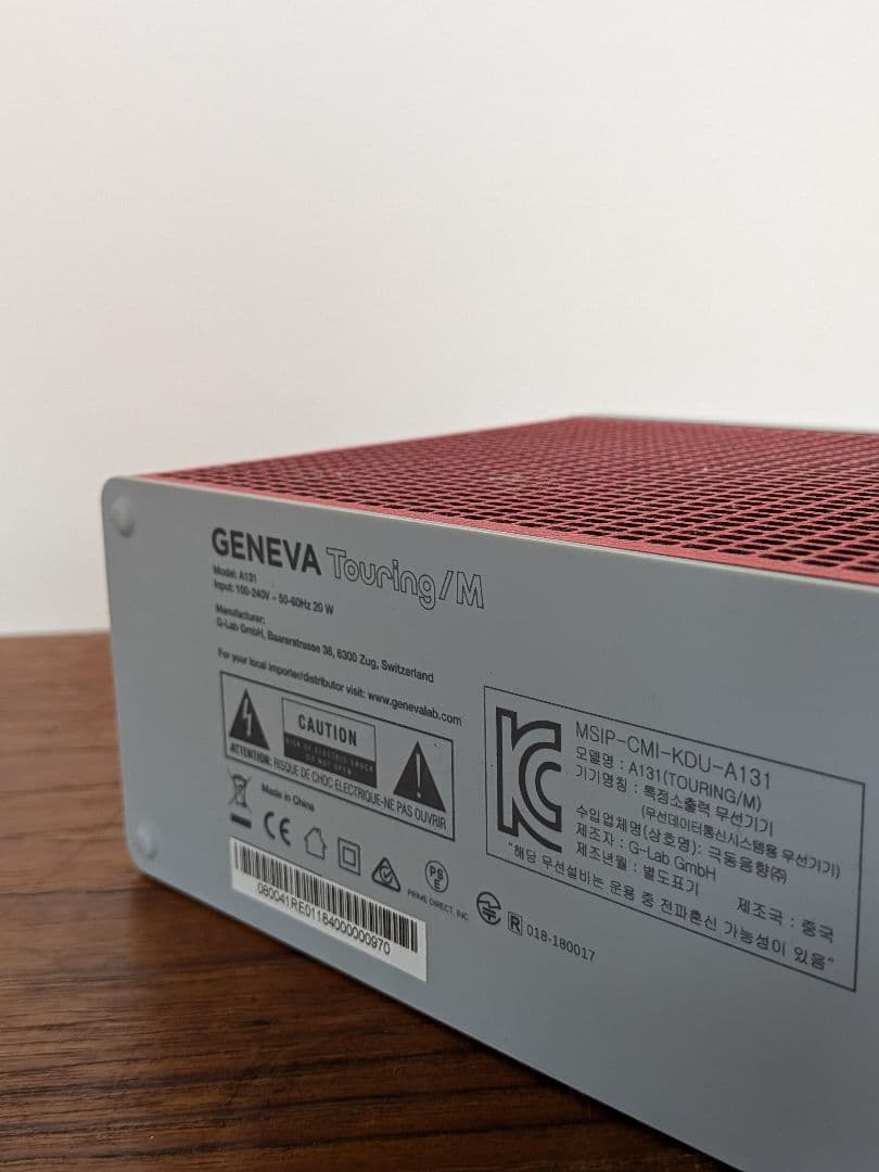 値下げ！　Geneva Touring M Bluetoothスピーカー 赤