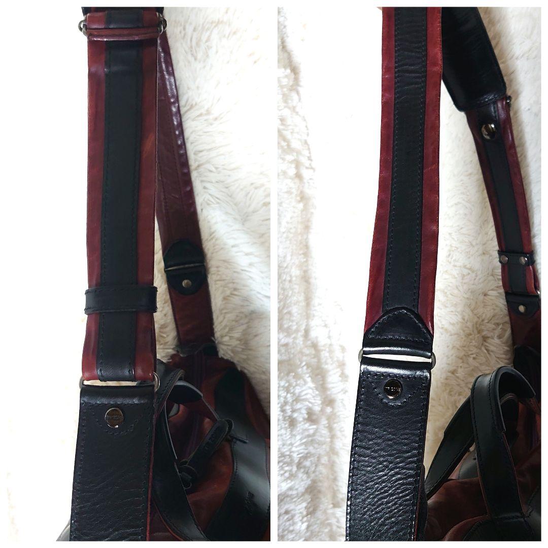 TIP ZONE ティップゾーン 本革 ショルダーバッグ 2way