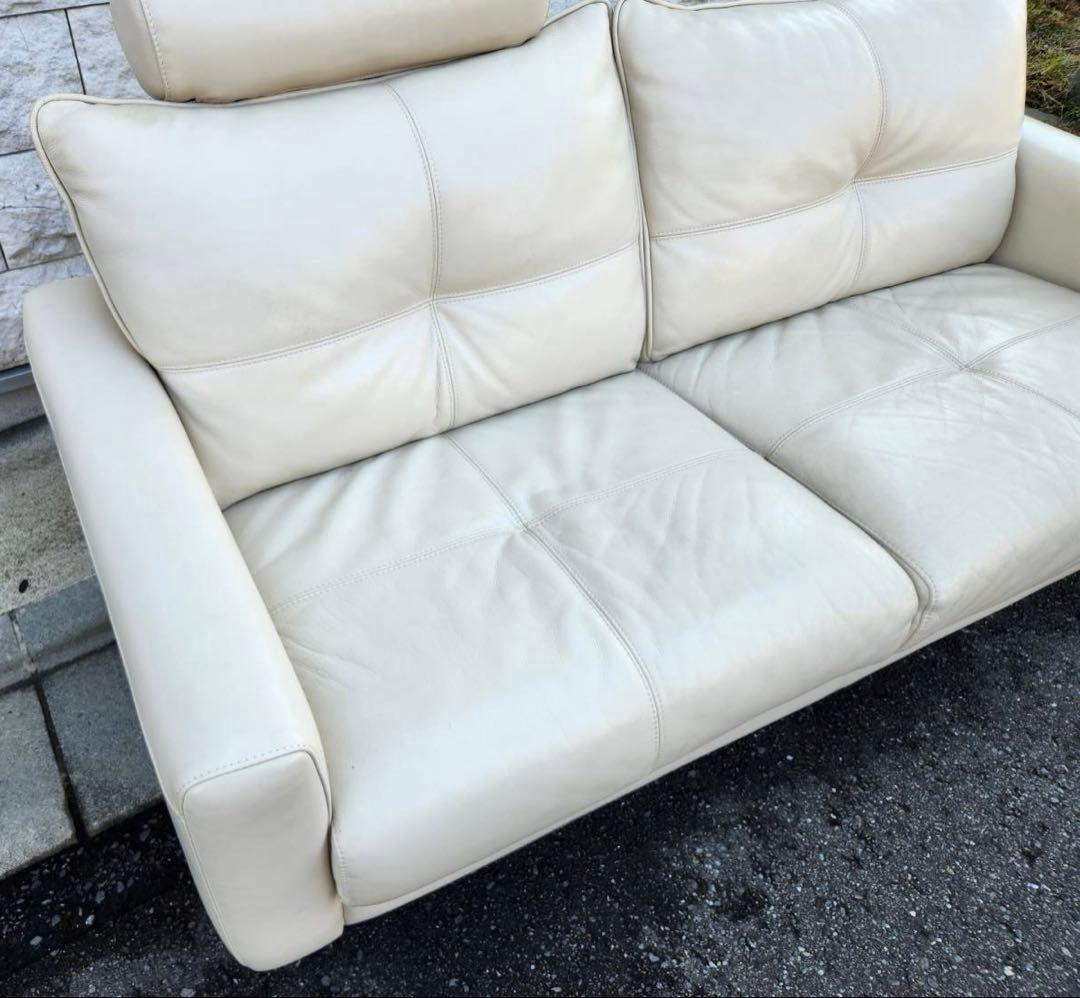 KEYUKA ケユカ アラモード　本革　2人掛けソファ　北欧　ホワイト