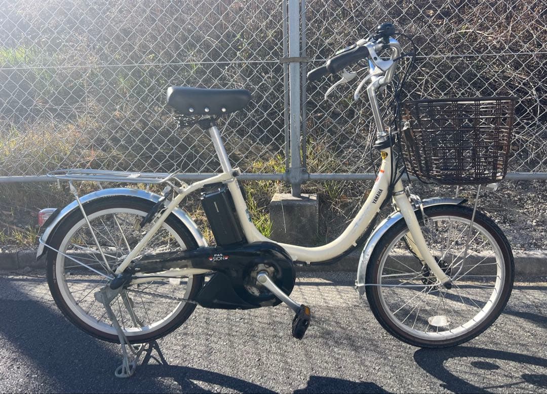 ヤマハPASシオン20インチ電動アシスト自転車程度の良いバッテリー付き関東圏配送
