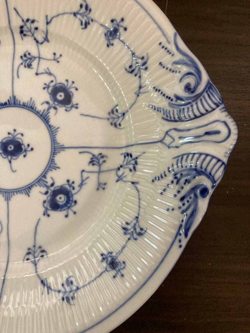 ロイヤルコペンハーゲン　ブルーフルーテッド　皿　M990