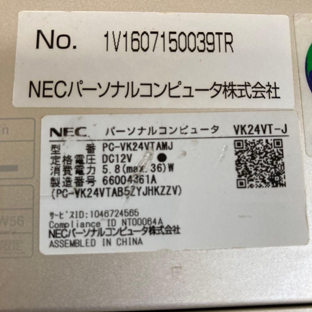 NEC VK24-VT-J 軽量Windows バッテリー良好　希少　完全動作