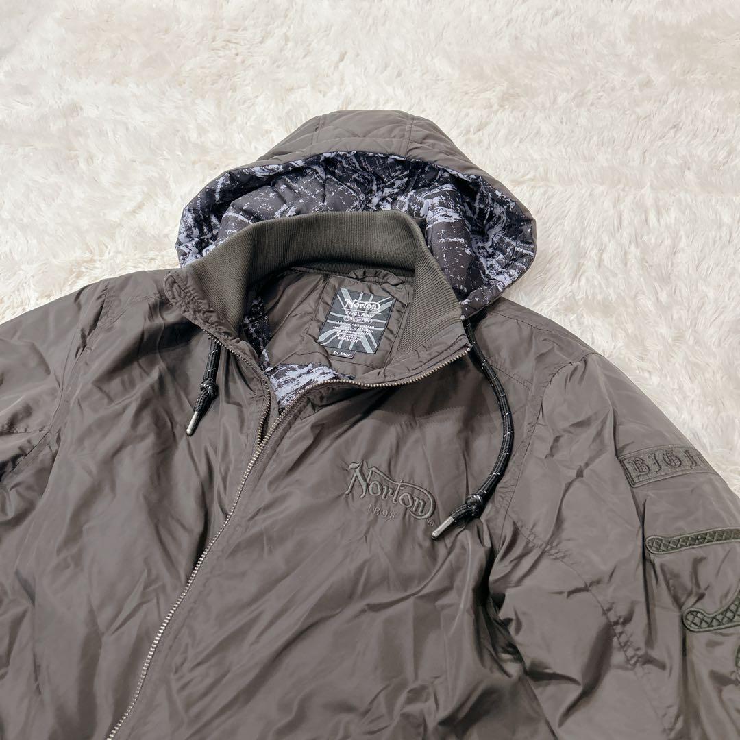 Norton ノートン 撥水ナイロン フード脱着 ミリタリージャケット