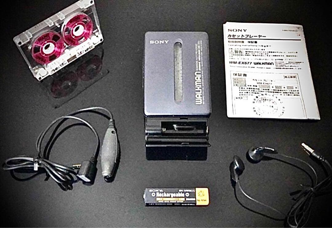 カセットウォークマン SONY WM-EX677 茶「整備済み、稀少完動超美品」