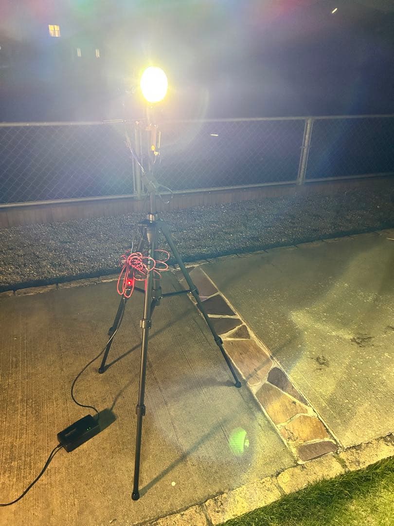 灯火採集　ライトトラップ　紫外線放出加工　55W 三脚付　８mシガー電源