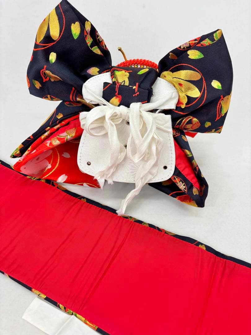 七五三　女の子　はこせこセットM　帯揚げ・しごき付き《子供497》#江戸小もーん