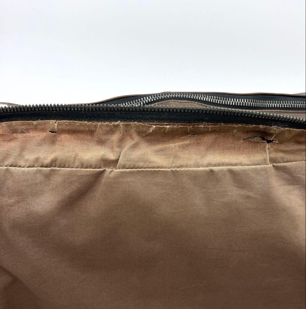 【BOTTEGA VENETA】ビジネスバッグ　イントレチャート　レザー　茶色