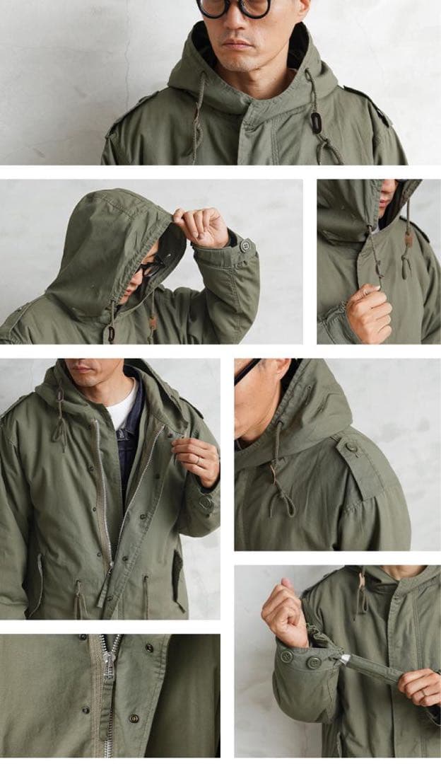 【TKミッシェル】HOUSTON米軍 M-51パーカモッズコート青島コート