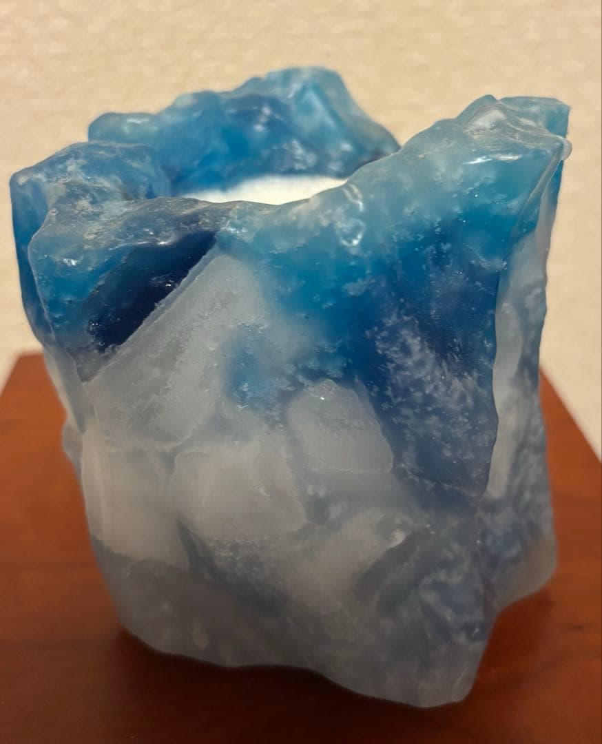 ミナイマサシ キャンドル ROSOKU MINAI アート オブジェ ブルー