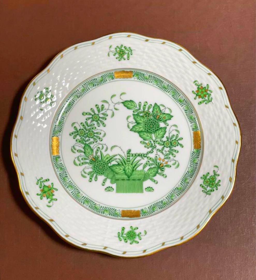 HERENDヘレンドインドの華デザートプレート19cm稀少 新品未使用