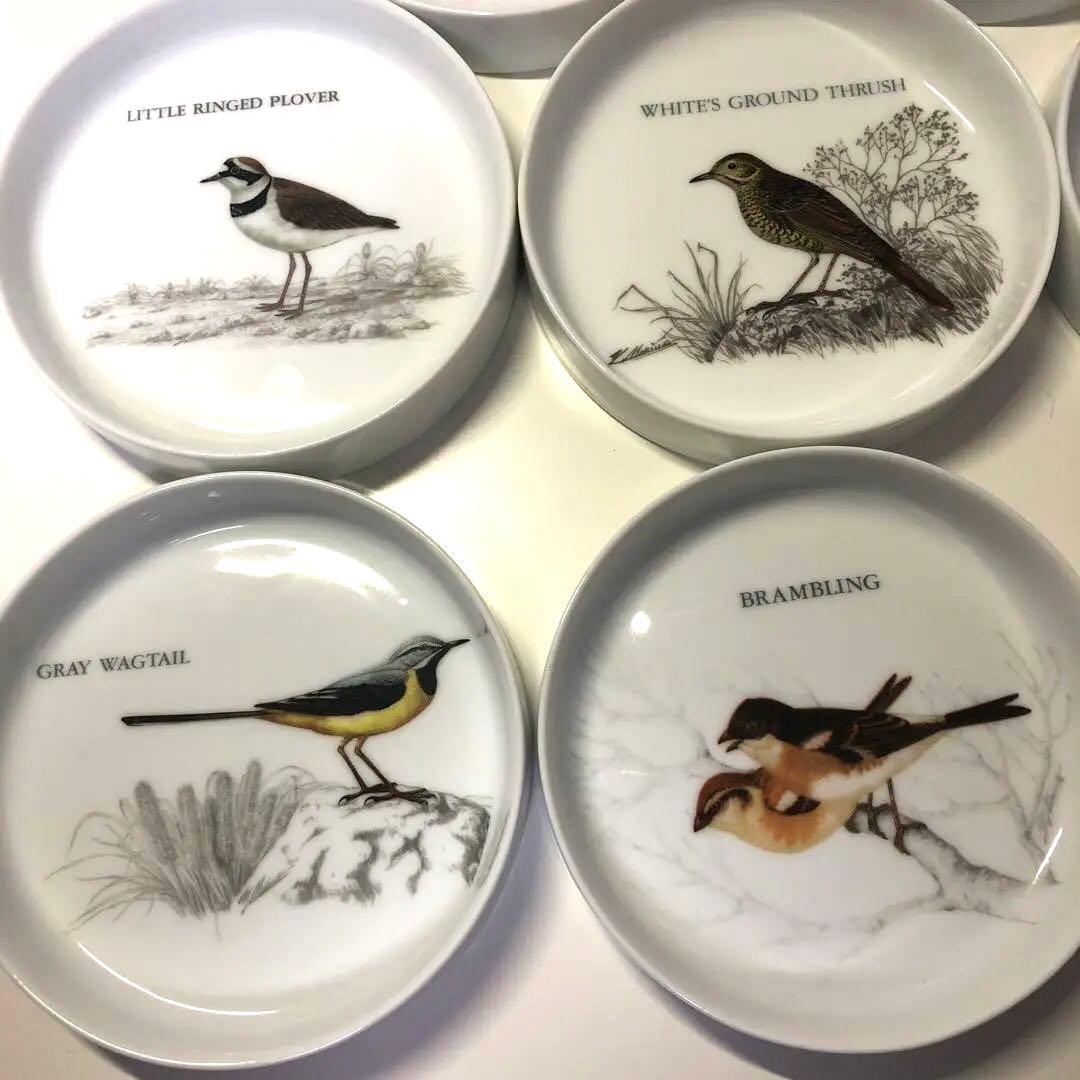 D☆ 鳥　野鳥　とり　小鳥　プレート　１４枚セット　盾3個