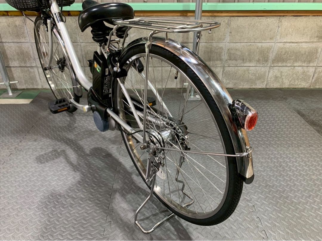 電動自転車　パナソニック　ビビDX 26インチ シルバー　№6114